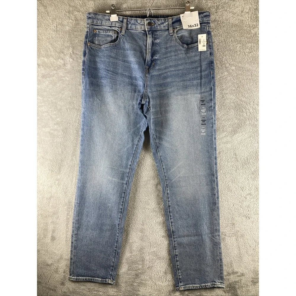 Aeropostale Aero Jeans Men's Size 36x32 Athletic Slim Fit Stretch Blue Denim - Picture 1 of 15